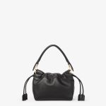 FENDI Mamma Baguette Small Black nappa leather mini bag - Image 4